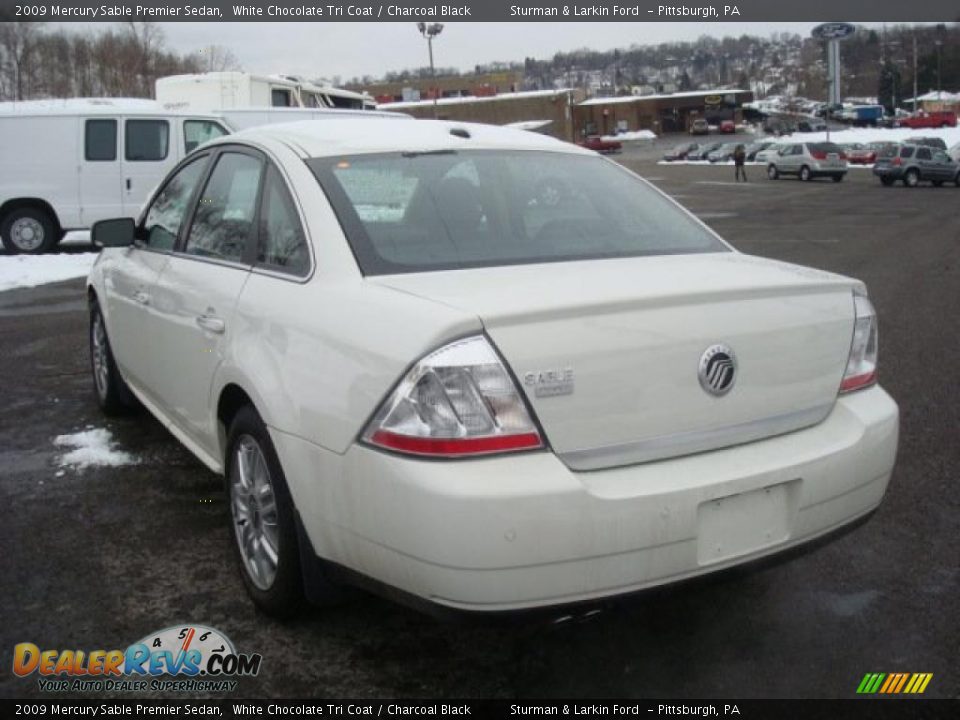 2009 Mercury Sable Premier Sedan White Chocolate Tri Coat / Charcoal Black Photo #5