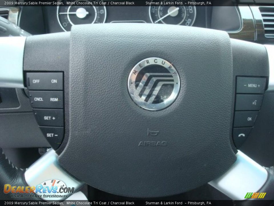 2009 Mercury Sable Premier Sedan White Chocolate Tri Coat / Charcoal Black Photo #18