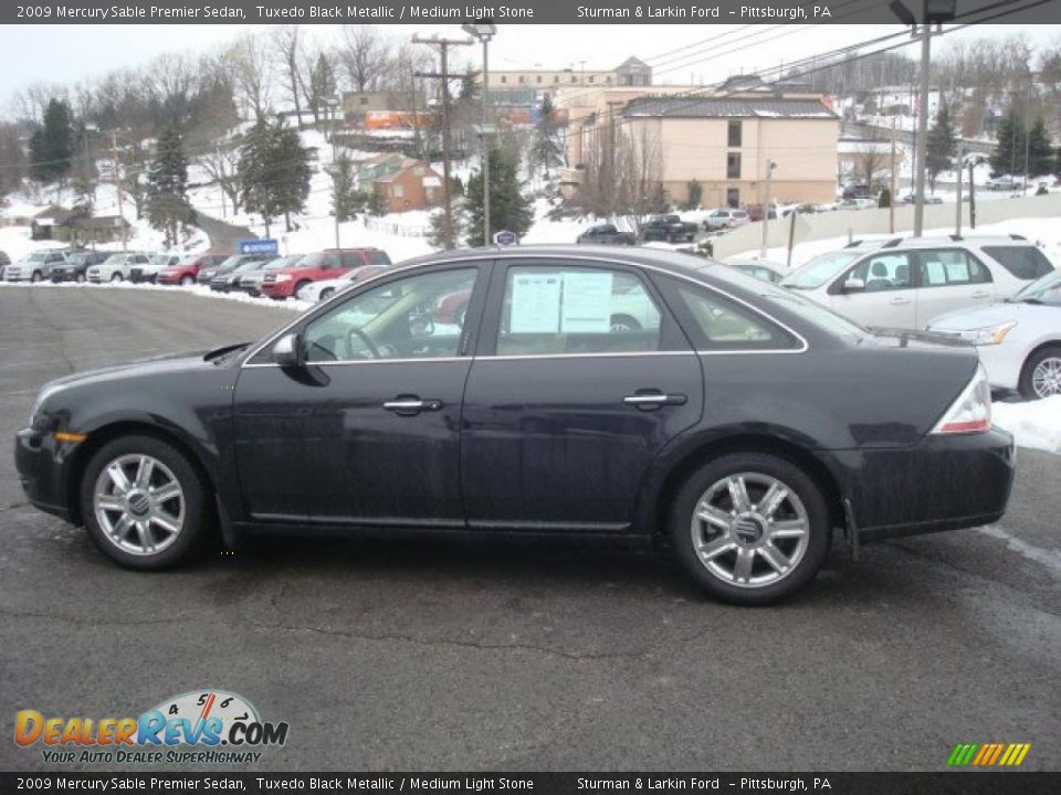 2009 Mercury Sable Premier Sedan Tuxedo Black Metallic / Medium Light Stone Photo #6