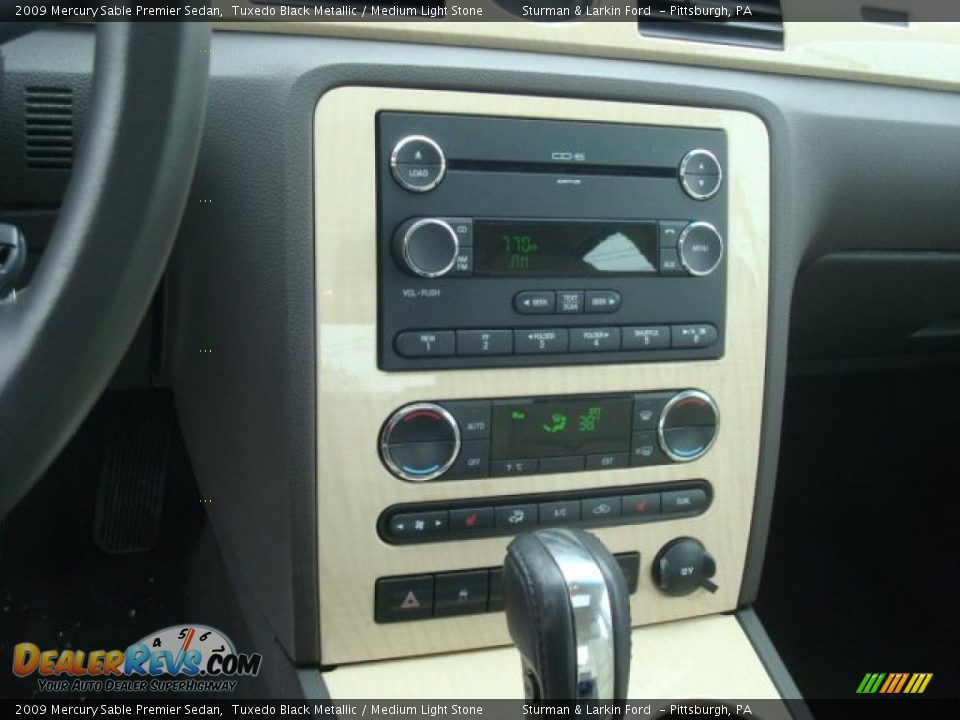 2009 Mercury Sable Premier Sedan Tuxedo Black Metallic / Medium Light Stone Photo #9