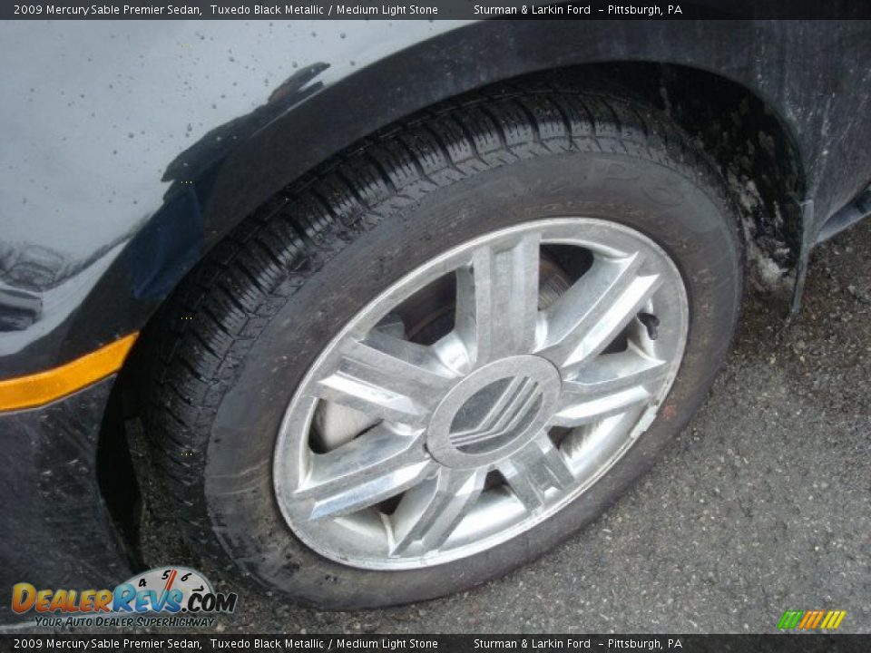 2009 Mercury Sable Premier Sedan Tuxedo Black Metallic / Medium Light Stone Photo #12