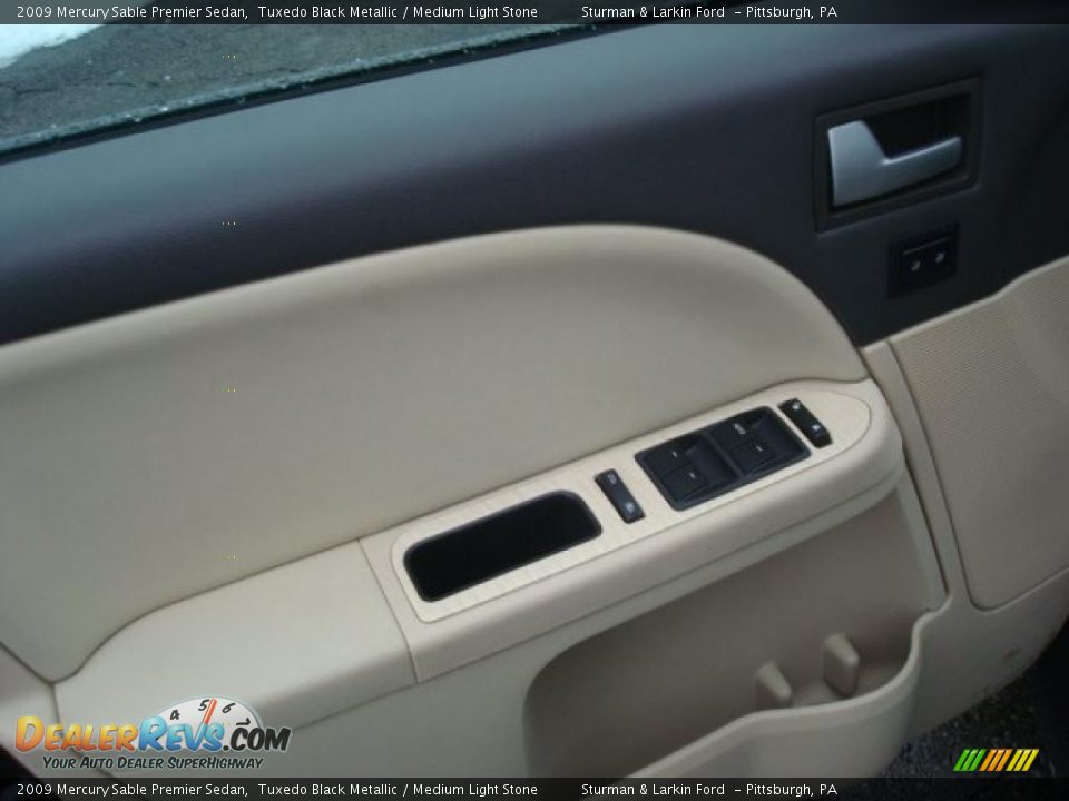 2009 Mercury Sable Premier Sedan Tuxedo Black Metallic / Medium Light Stone Photo #16