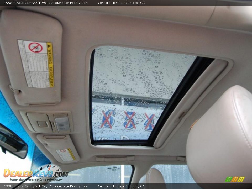 1998 Toyota Camry XLE V6 Antique Sage Pearl / Oak Photo #22