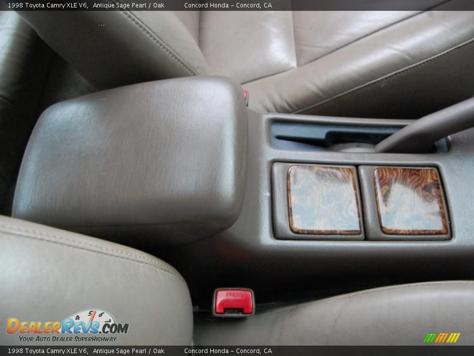 1998 Toyota Camry XLE V6 Antique Sage Pearl / Oak Photo #25