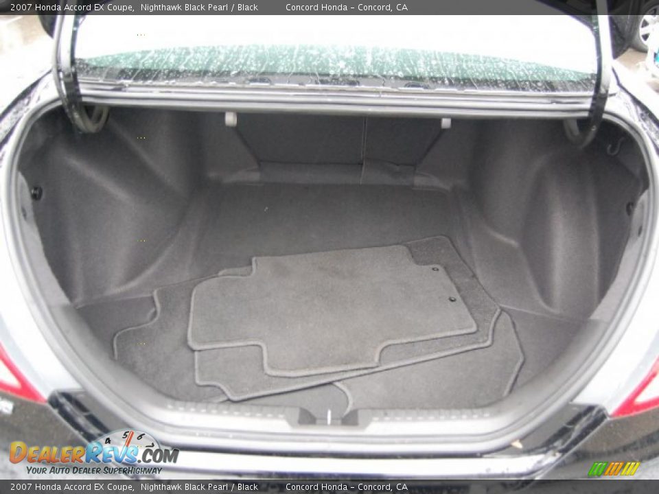 2007 Honda Accord EX Coupe Nighthawk Black Pearl / Black Photo #10