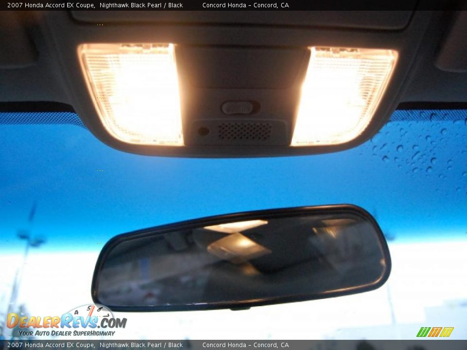 2007 Honda Accord EX Coupe Nighthawk Black Pearl / Black Photo #14