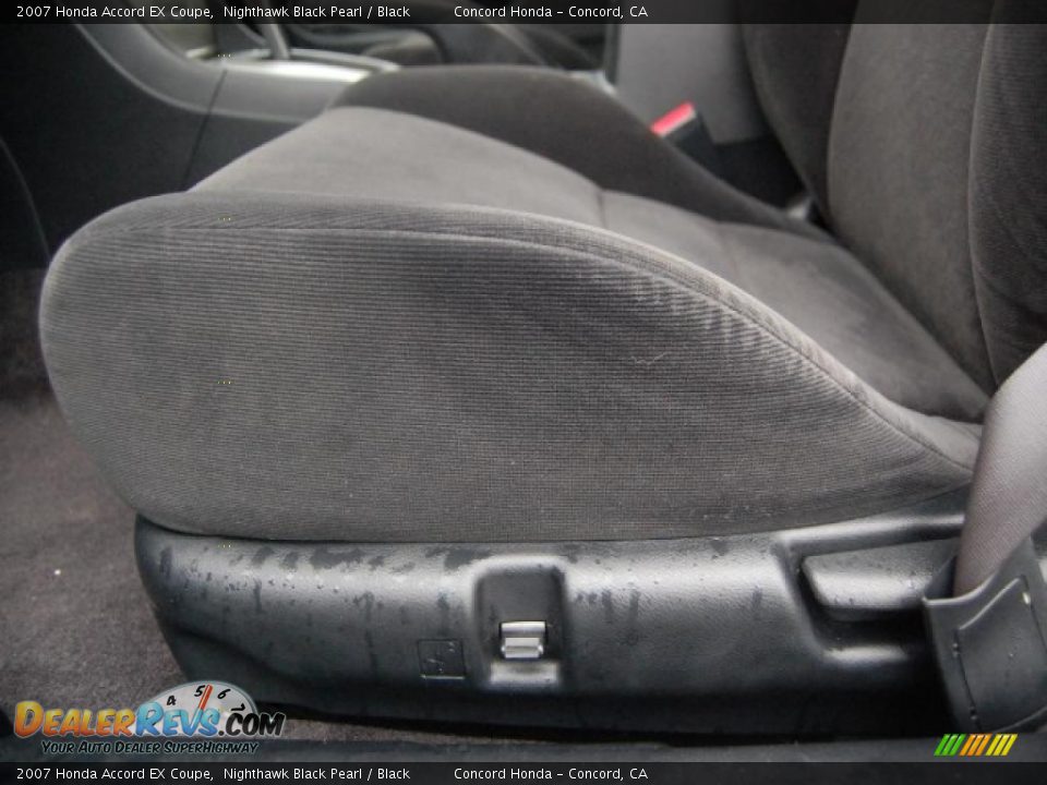 2007 Honda Accord EX Coupe Nighthawk Black Pearl / Black Photo #18