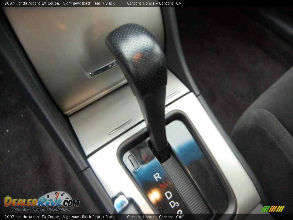 2007 Honda Accord EX Coupe Nighthawk Black Pearl / Black Photo #21