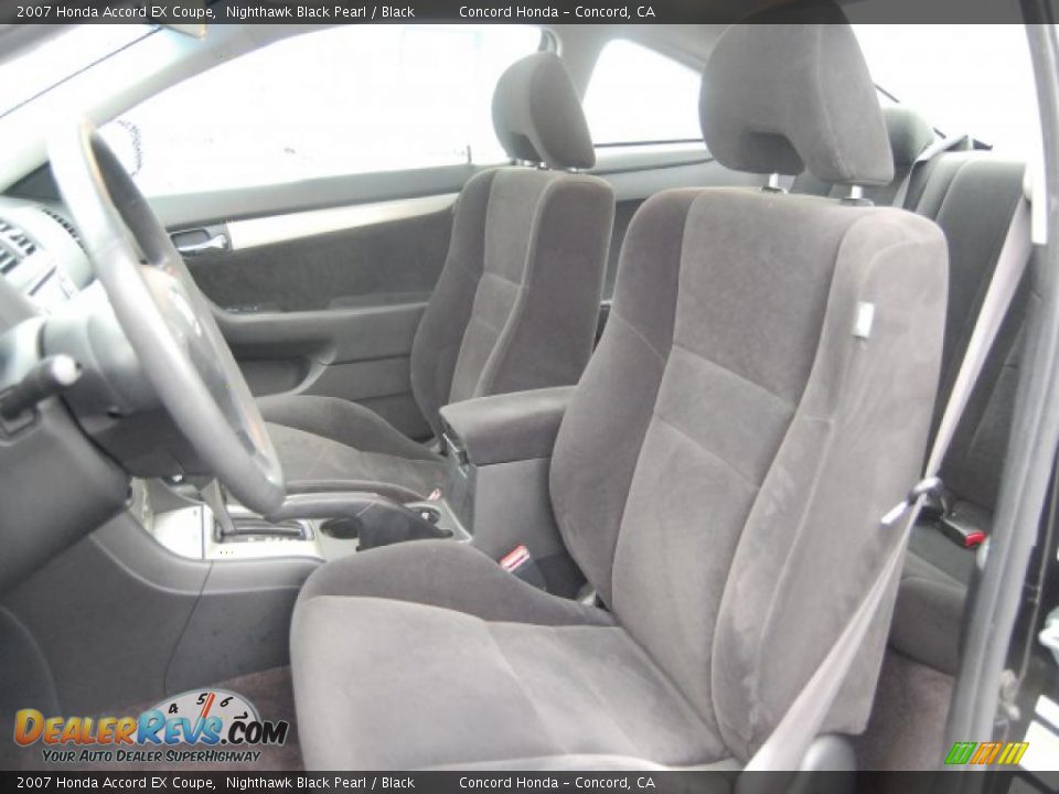 2007 Honda Accord EX Coupe Nighthawk Black Pearl / Black Photo #23