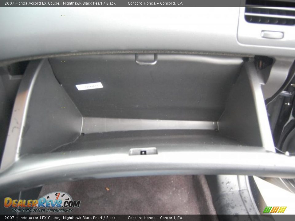 2007 Honda Accord EX Coupe Nighthawk Black Pearl / Black Photo #26