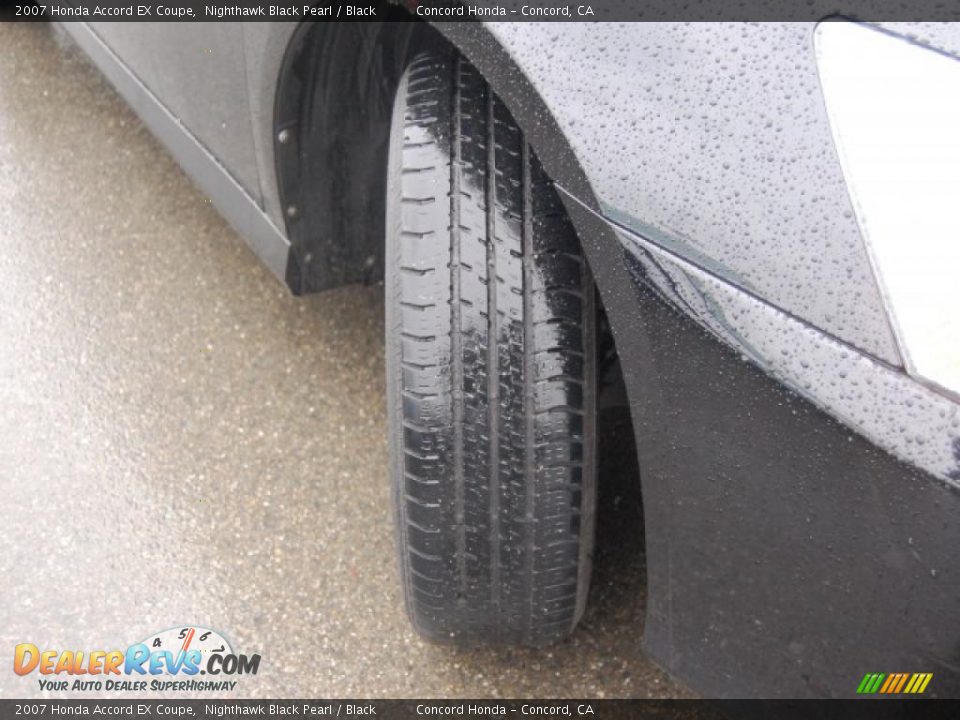 2007 Honda Accord EX Coupe Nighthawk Black Pearl / Black Photo #29