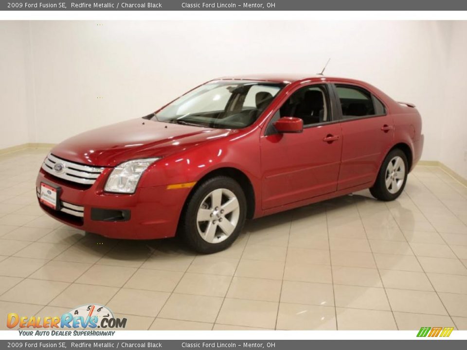 2009 Ford Fusion SE Redfire Metallic / Charcoal Black Photo #3