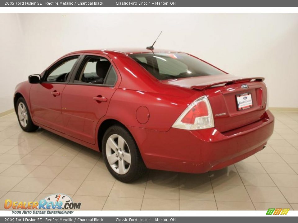 2009 Ford Fusion SE Redfire Metallic / Charcoal Black Photo #5