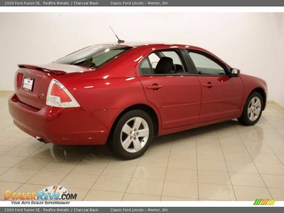 2009 Ford Fusion SE Redfire Metallic / Charcoal Black Photo #7