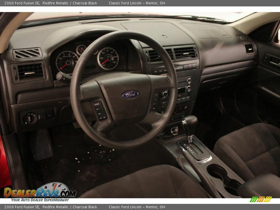 2009 Ford Fusion SE Redfire Metallic / Charcoal Black Photo #10