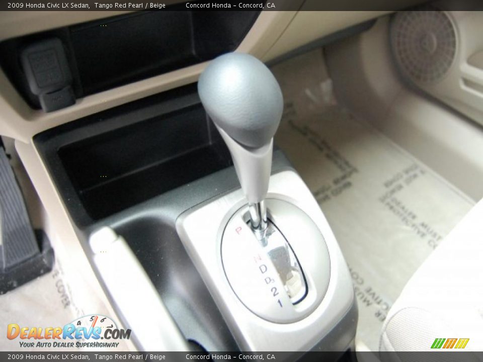 2009 Honda Civic LX Sedan Tango Red Pearl / Beige Photo #21
