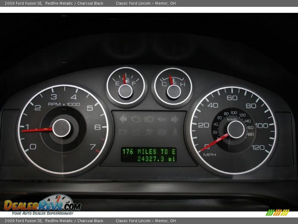 2009 Ford Fusion SE Redfire Metallic / Charcoal Black Photo #12