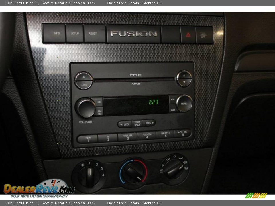 2009 Ford Fusion SE Redfire Metallic / Charcoal Black Photo #13