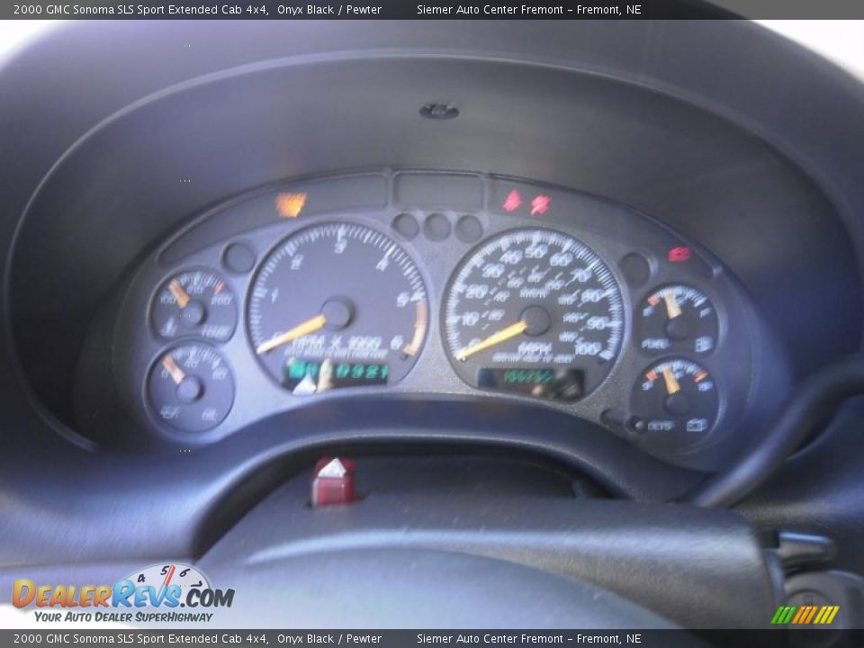 2000 GMC Sonoma SLS Sport Extended Cab 4x4 Onyx Black / Pewter Photo #14
