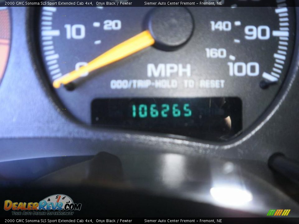 2000 GMC Sonoma SLS Sport Extended Cab 4x4 Onyx Black / Pewter Photo #15