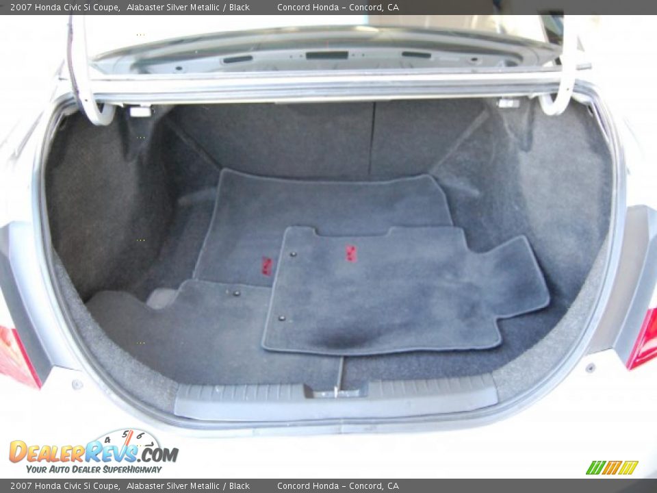 2007 Honda Civic Si Coupe Alabaster Silver Metallic / Black Photo #10