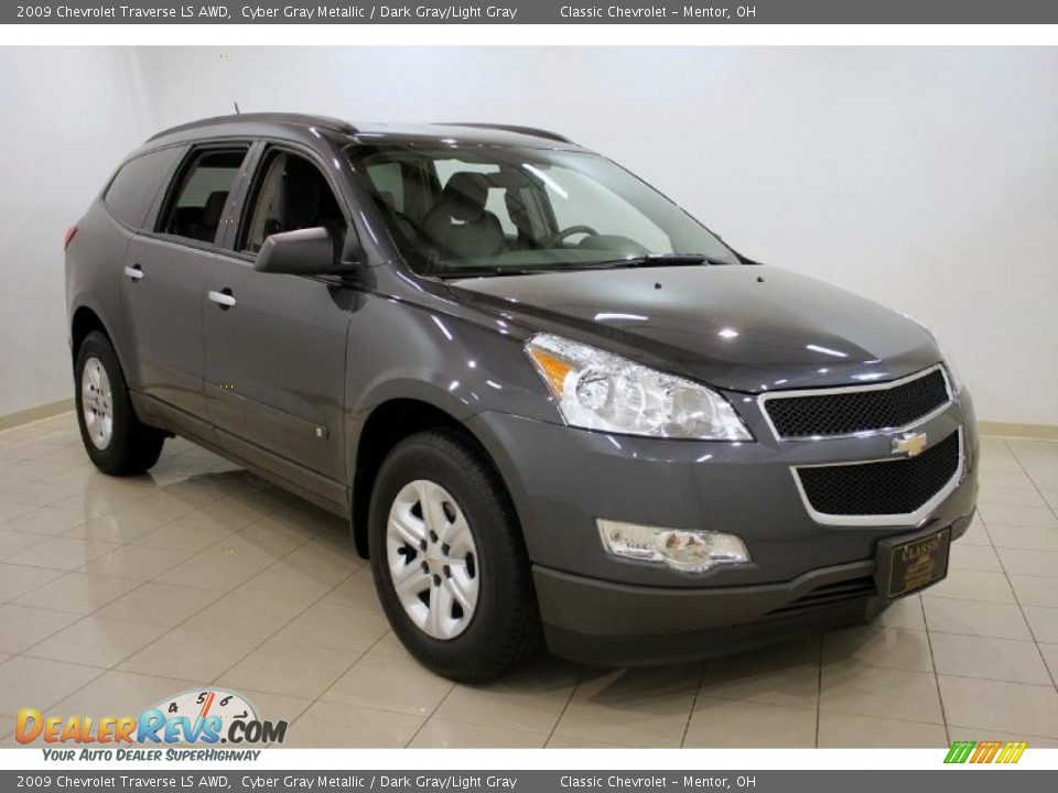 2009 Chevrolet Traverse LS AWD Cyber Gray Metallic / Dark Gray/Light Gray Photo #1