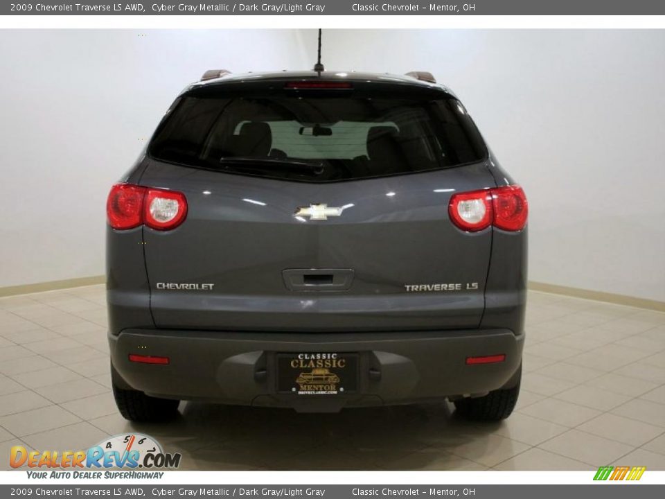 2009 Chevrolet Traverse LS AWD Cyber Gray Metallic / Dark Gray/Light Gray Photo #6