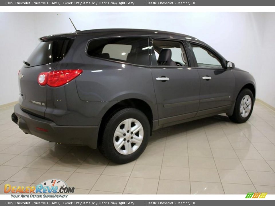 2009 Chevrolet Traverse LS AWD Cyber Gray Metallic / Dark Gray/Light Gray Photo #7