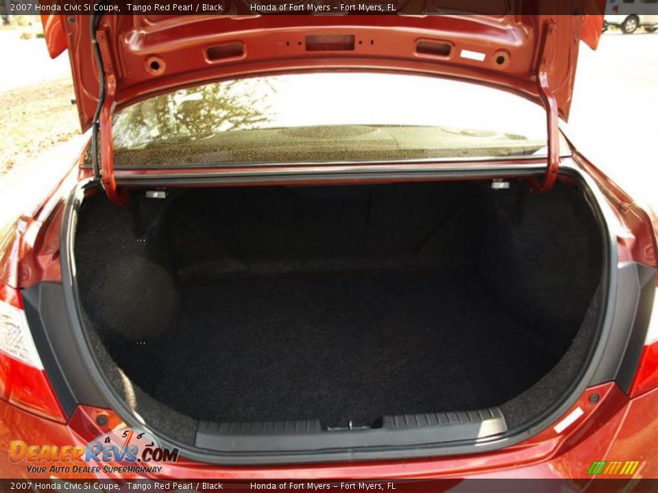 2007 Honda Civic Si Coupe Tango Red Pearl / Black Photo #5
