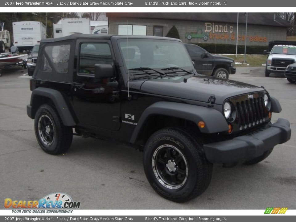 2007 Jeep Wrangler X 4x4 Black / Dark Slate Gray/Medium Slate Gray Photo #6