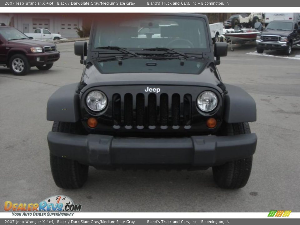 2007 Jeep Wrangler X 4x4 Black / Dark Slate Gray/Medium Slate Gray Photo #7