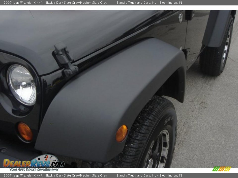 2007 Jeep Wrangler X 4x4 Black / Dark Slate Gray/Medium Slate Gray Photo #10