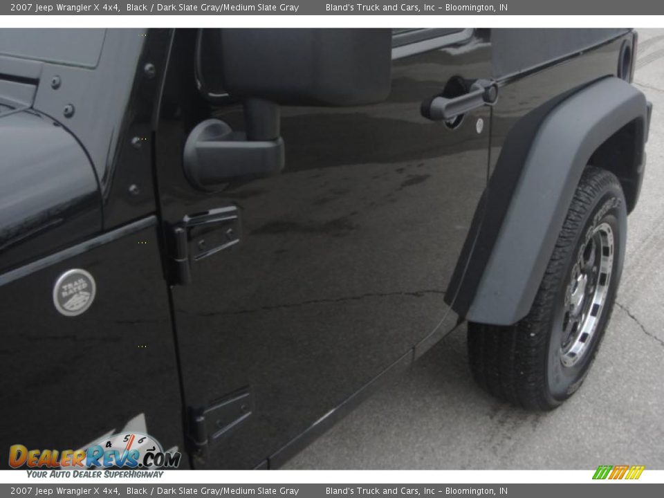 2007 Jeep Wrangler X 4x4 Black / Dark Slate Gray/Medium Slate Gray Photo #13