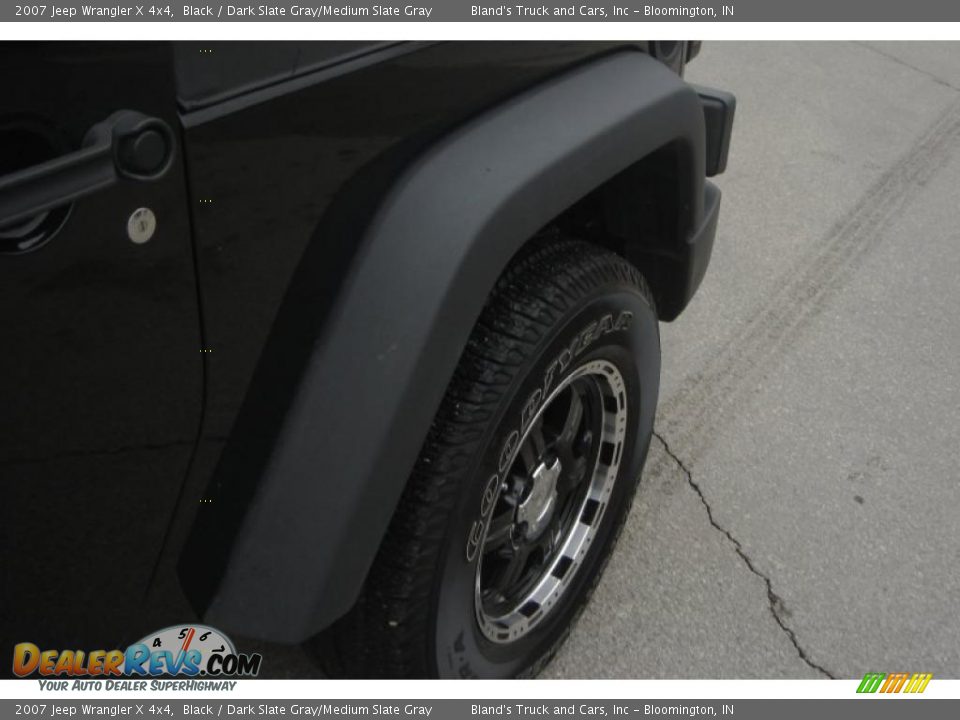 2007 Jeep Wrangler X 4x4 Black / Dark Slate Gray/Medium Slate Gray Photo #14