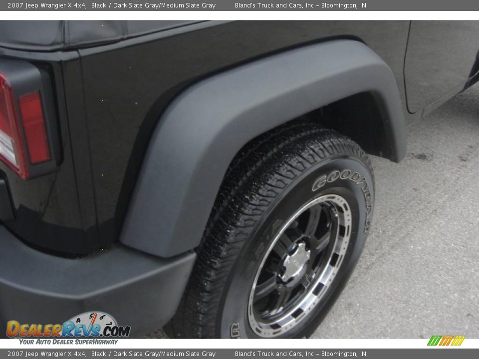 2007 Jeep Wrangler X 4x4 Black / Dark Slate Gray/Medium Slate Gray Photo #15