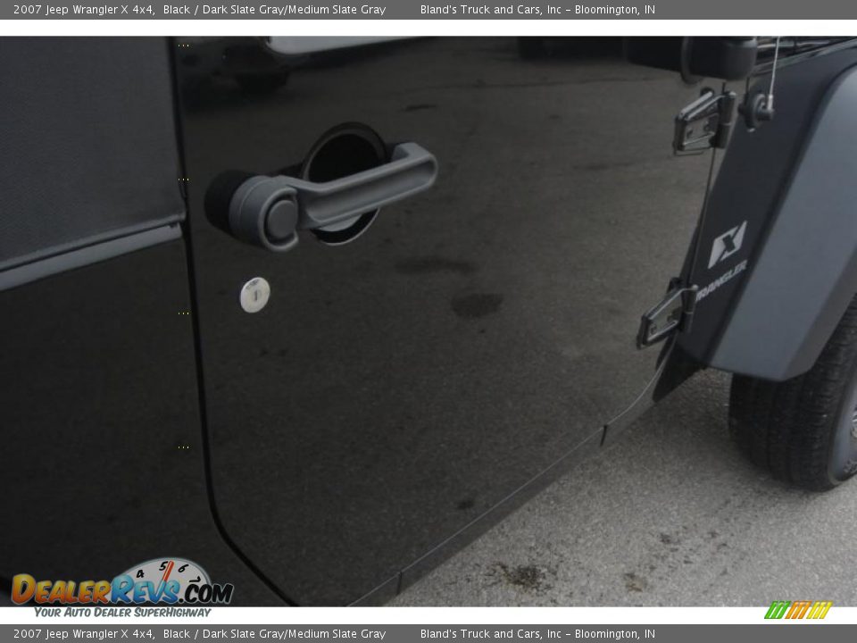 2007 Jeep Wrangler X 4x4 Black / Dark Slate Gray/Medium Slate Gray Photo #16