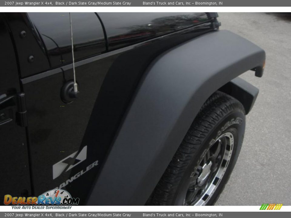 2007 Jeep Wrangler X 4x4 Black / Dark Slate Gray/Medium Slate Gray Photo #17