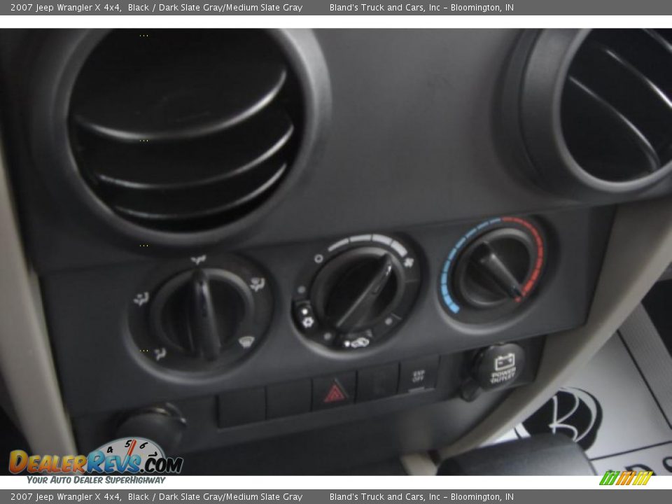 2007 Jeep Wrangler X 4x4 Black / Dark Slate Gray/Medium Slate Gray Photo #24