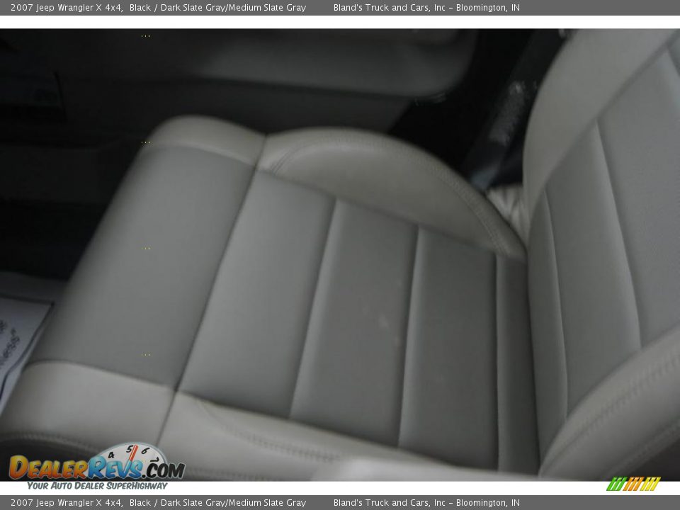 2007 Jeep Wrangler X 4x4 Black / Dark Slate Gray/Medium Slate Gray Photo #28