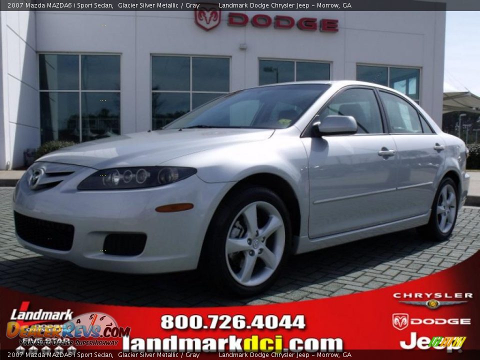 2007 Mazda MAZDA6 i Sport Sedan Glacier Silver Metallic / Gray Photo #1