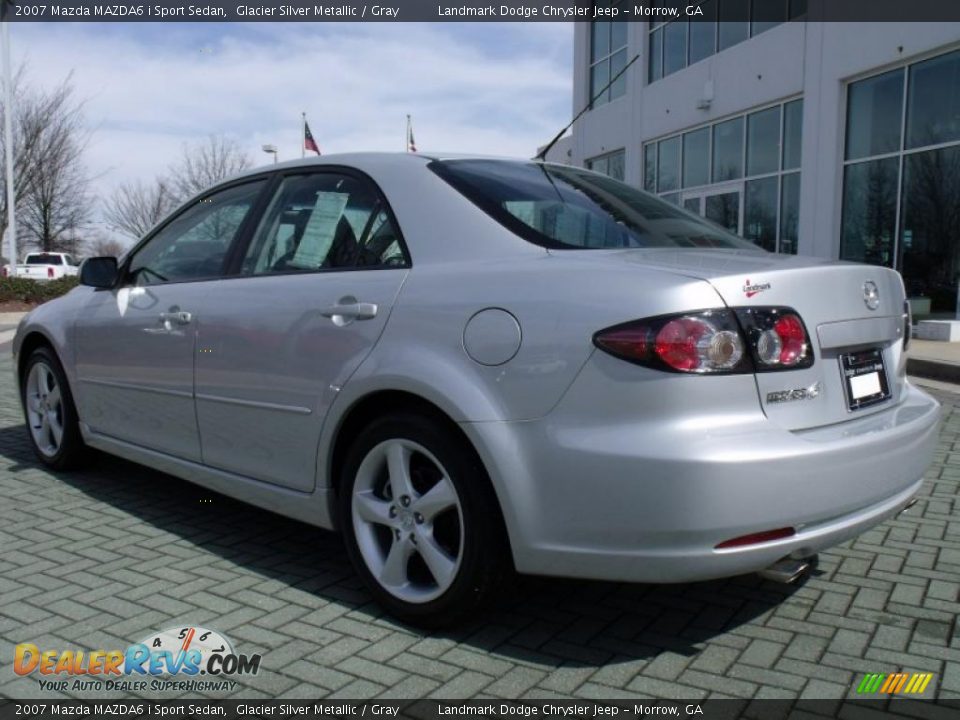 2007 Mazda MAZDA6 i Sport Sedan Glacier Silver Metallic / Gray Photo #3