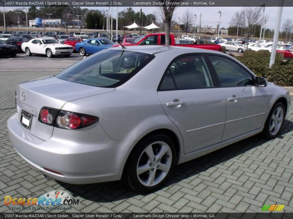 2007 Mazda MAZDA6 i Sport Sedan Glacier Silver Metallic / Gray Photo #5
