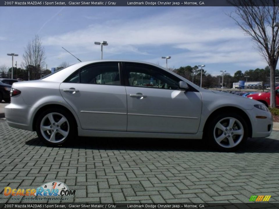 2007 Mazda MAZDA6 i Sport Sedan Glacier Silver Metallic / Gray Photo #6