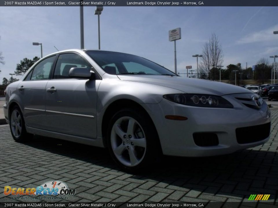 2007 Mazda MAZDA6 i Sport Sedan Glacier Silver Metallic / Gray Photo #7