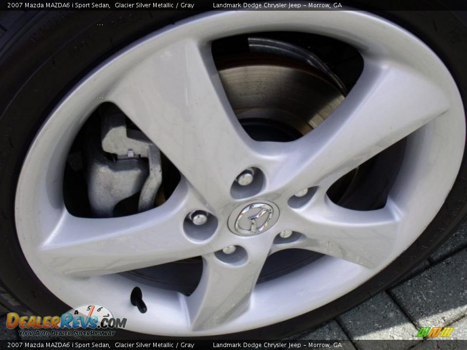 2007 Mazda MAZDA6 i Sport Sedan Glacier Silver Metallic / Gray Photo #9