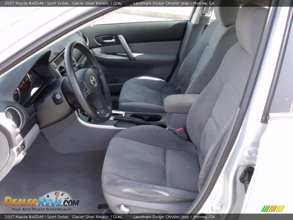 2007 Mazda MAZDA6 i Sport Sedan Glacier Silver Metallic / Gray Photo #10