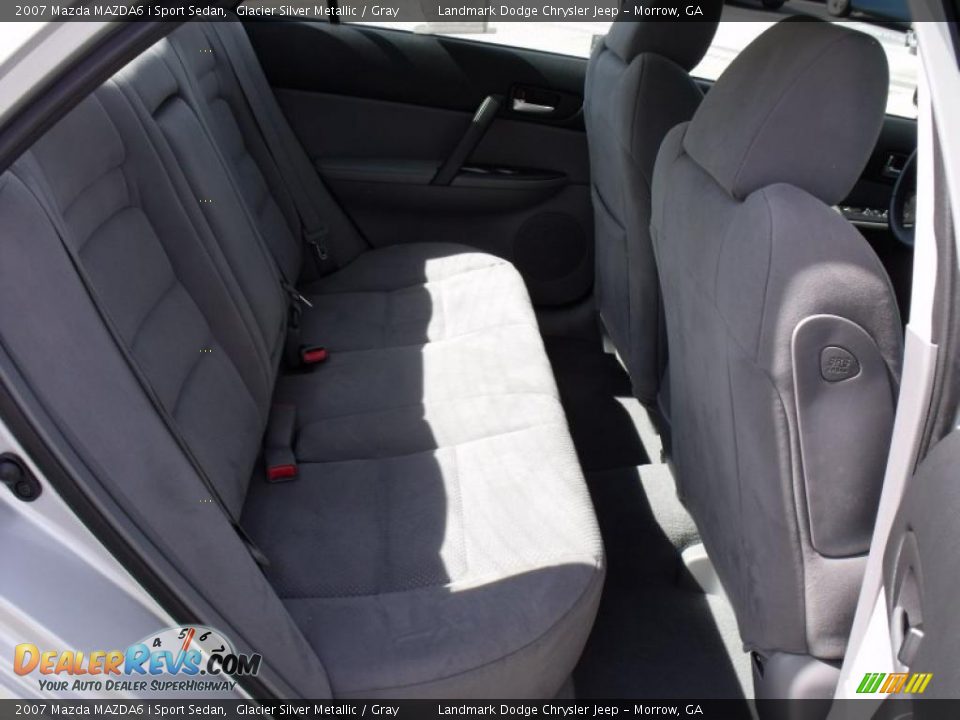 2007 Mazda MAZDA6 i Sport Sedan Glacier Silver Metallic / Gray Photo #15