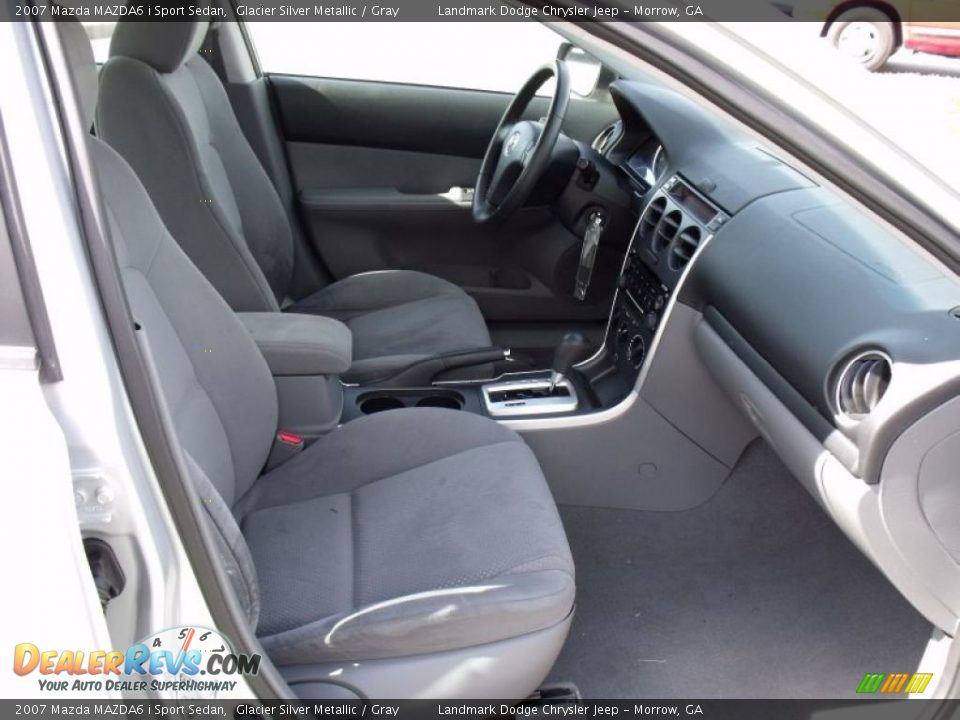 2007 Mazda MAZDA6 i Sport Sedan Glacier Silver Metallic / Gray Photo #17