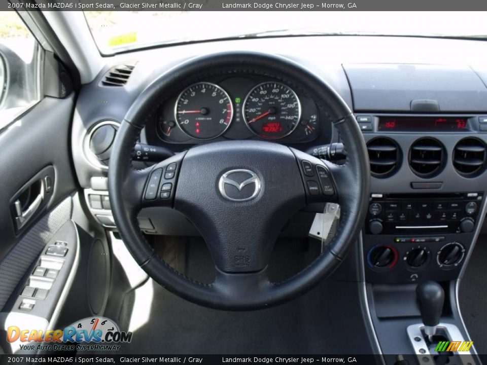 2007 Mazda MAZDA6 i Sport Sedan Glacier Silver Metallic / Gray Photo #22