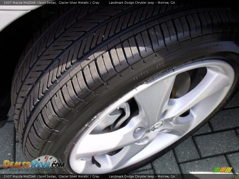2007 Mazda MAZDA6 i Sport Sedan Glacier Silver Metallic / Gray Photo #28
